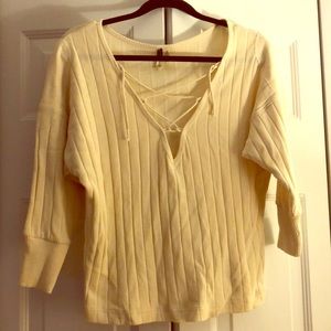 Free People Tie Shirt